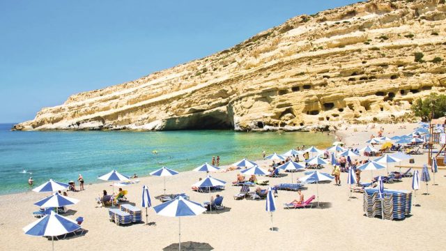 Matala beach crete