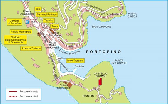موقع بورتوفينو على الخريطة