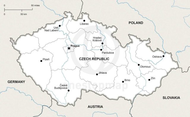 خريطة التشيك