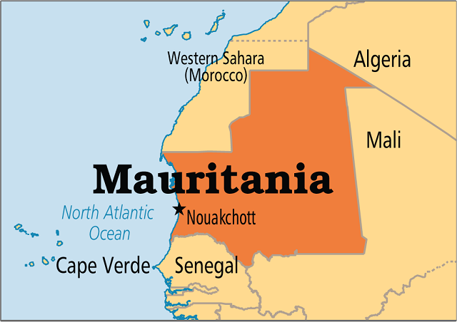 اين تقع موريتانيا 