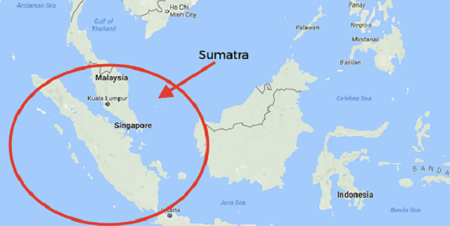 اين تقع سومطرة اندونيسيا 