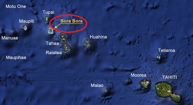 اين تقع جزيرة بورا بورا