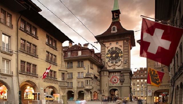 برج الساعة في بيرن سويسرا